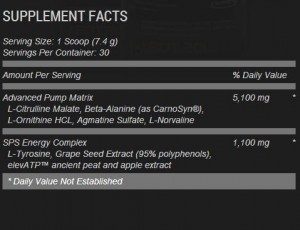 Science Powered Supplements Precursor Pre-workout